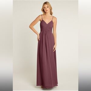AZAZIE Sangria Shannon Vneck Criss Criss Flowy Floor Length Dress